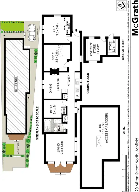 Floorplan of Homely house listing, 20 Milton Street North, Ashfield NSW 2131