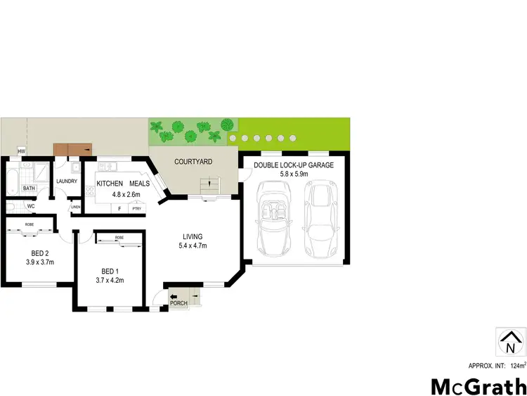 Floorplan of Homely villa listing, 3/3 Ryan Street, Balgownie NSW 2519