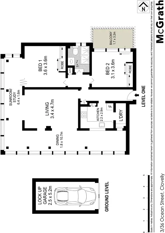 Floorplan of Homely apartment listing, 3/36 Ocean Street, Clovelly NSW 2031