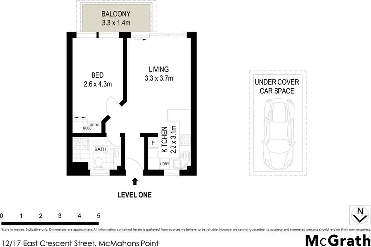 Floorplan of Homely apartment listing, 12/17 East Crescent Street, Mcmahons Point NSW 2060