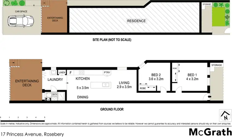 Floorplan of Homely house listing, 17 Princess Avenue, Rosebery NSW 2018