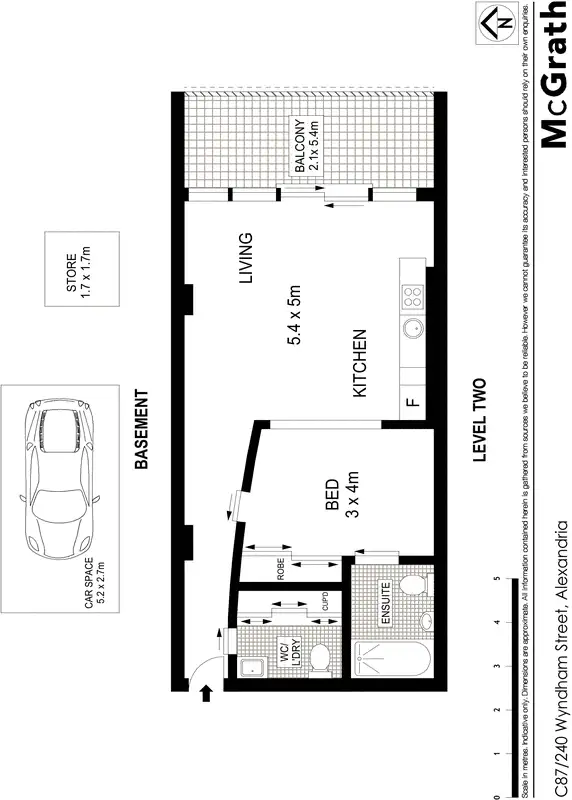 Floorplan of Homely apartment listing, C87/240 Wyndham Street, Alexandria NSW 2015