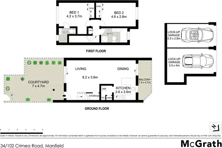 Floorplan of Homely townhouse listing, 34/102 Crimea Road, Marsfield NSW 2122