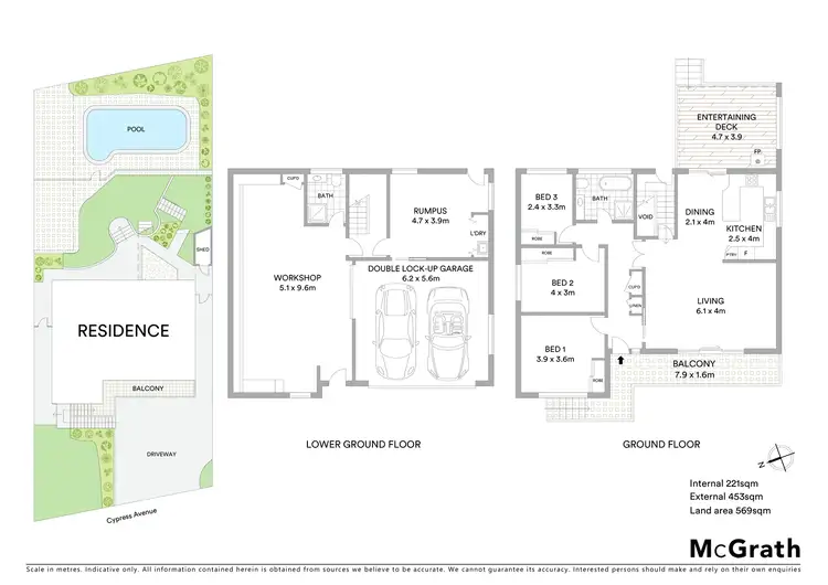 Floorplan of Homely house listing, 9 Cypress Avenue, Figtree NSW 2525