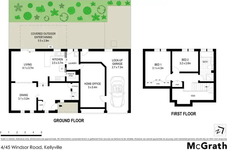 Floorplan of Homely townhouse listing, 4/45 Windsor Road, Kellyville NSW 2155