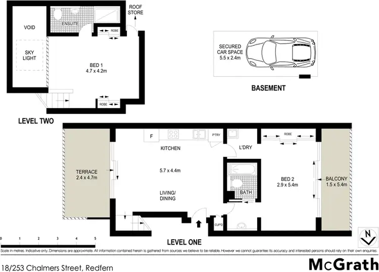 Floorplan of Homely apartment listing, 18/249-259 Chalmers Street, Redfern NSW 2016