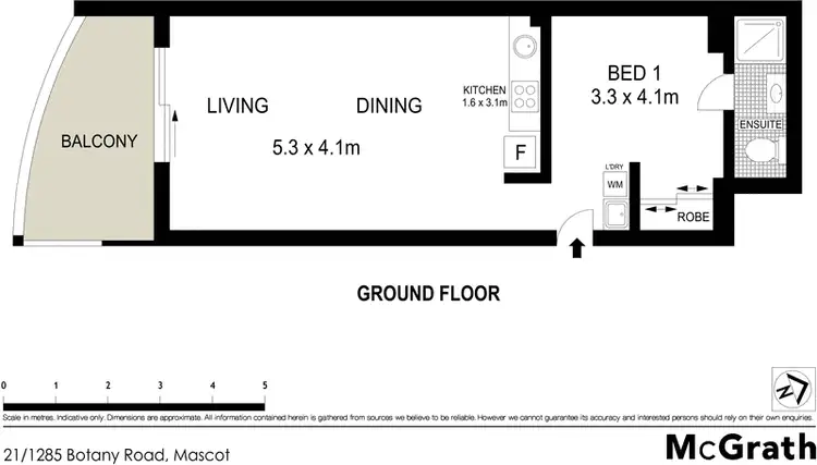 Floorplan of Homely apartment listing, 21/1285 Botany Road, Mascot NSW 2020