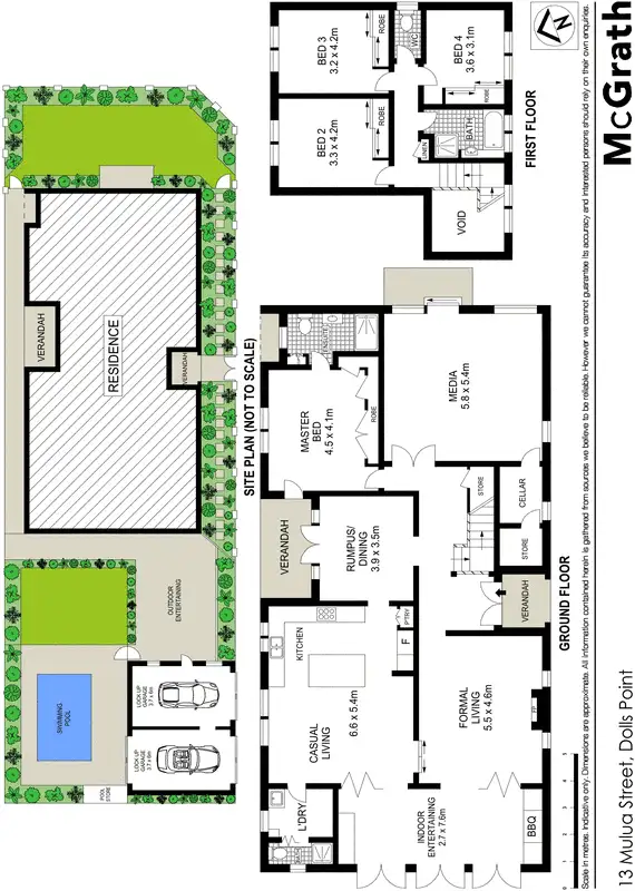 Floorplan of Homely house listing, 13 Malua Street, Dolls Point NSW 2219