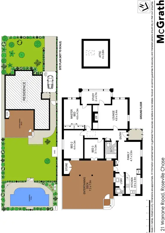 Floorplan of Homely house listing, 21 Warrane Road, Roseville Chase NSW 2069