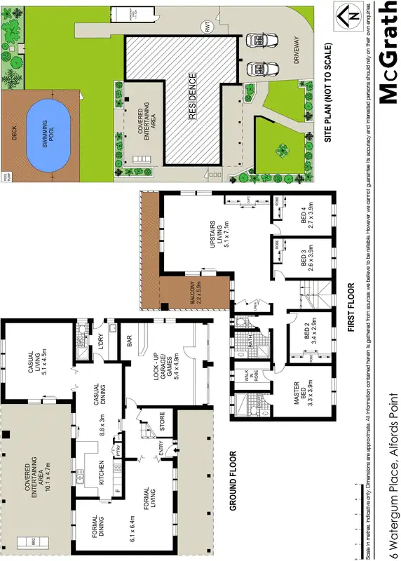 Floorplan of Homely house listing, 6 Watergum Place, Alfords Point NSW 2234