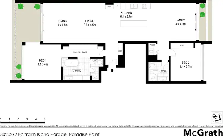 Floorplan of Homely apartment listing, 30202/2 Ephraim Island Parade, Paradise Point QLD 4216