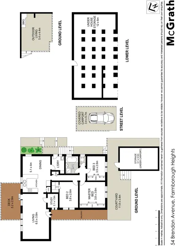 Floorplan of Homely house listing, 54 Brendon Avenue, Farmborough Heights NSW 2526