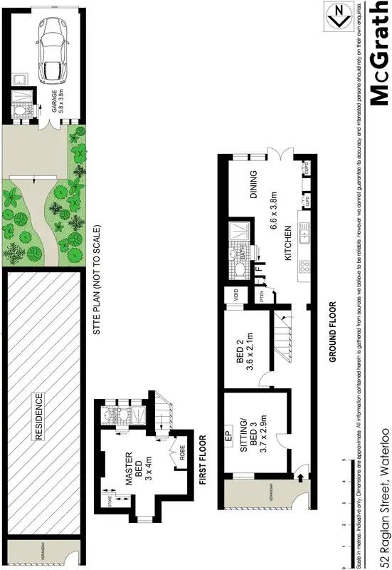 Floorplan of Homely house listing, 52 Raglan Street, Waterloo NSW 2017