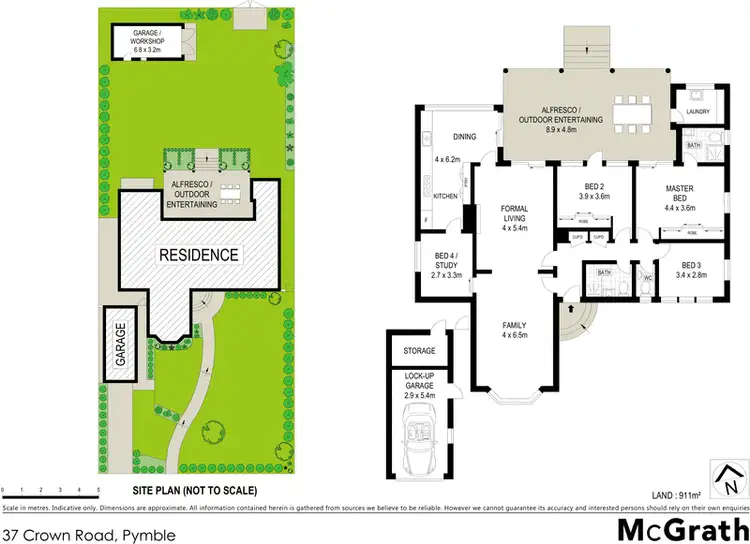 Floorplan of Homely house listing, 37 Crown Road, Pymble NSW 2073