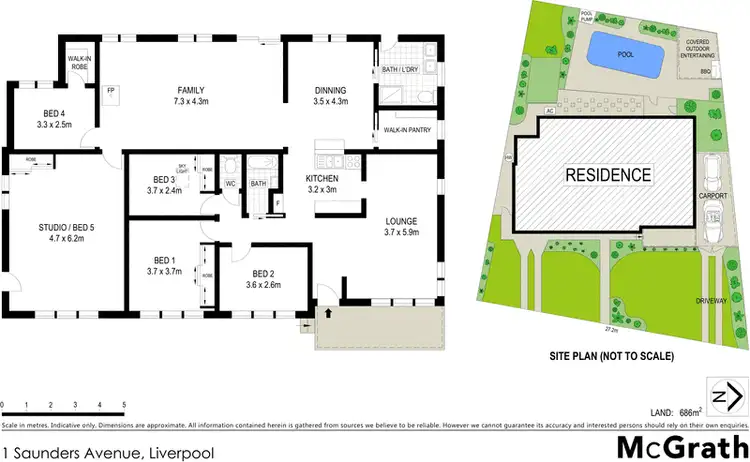 Floorplan of Homely house listing, 1 Saunders Avenue, Liverpool NSW 2170
