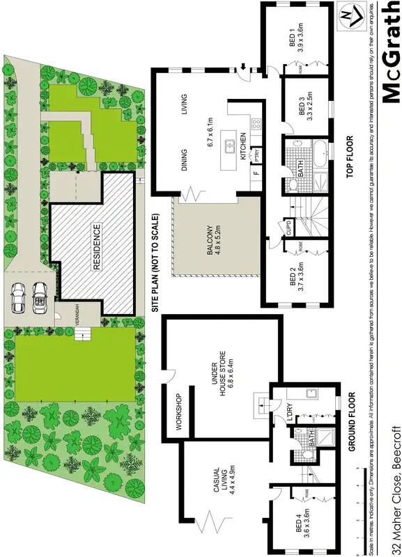 Floorplan of Homely house listing, 32 Maher Close, Beecroft NSW 2119