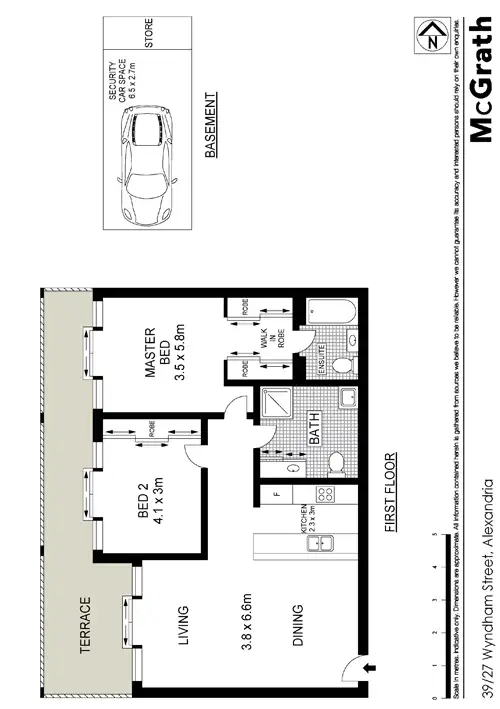 Floorplan of Homely apartment listing, 39/27 Wyndham Street, Alexandria NSW 2015