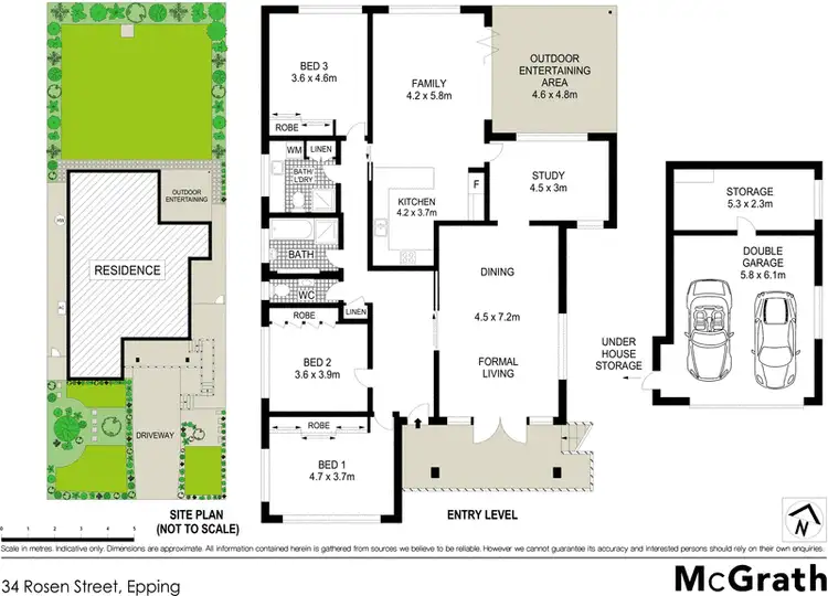 Floorplan of Homely house listing, 34 Rosen Street, Epping NSW 2121