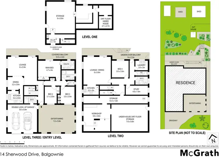 Floorplan of Homely house listing, 14 Sherwood Drive, Balgownie NSW 2519