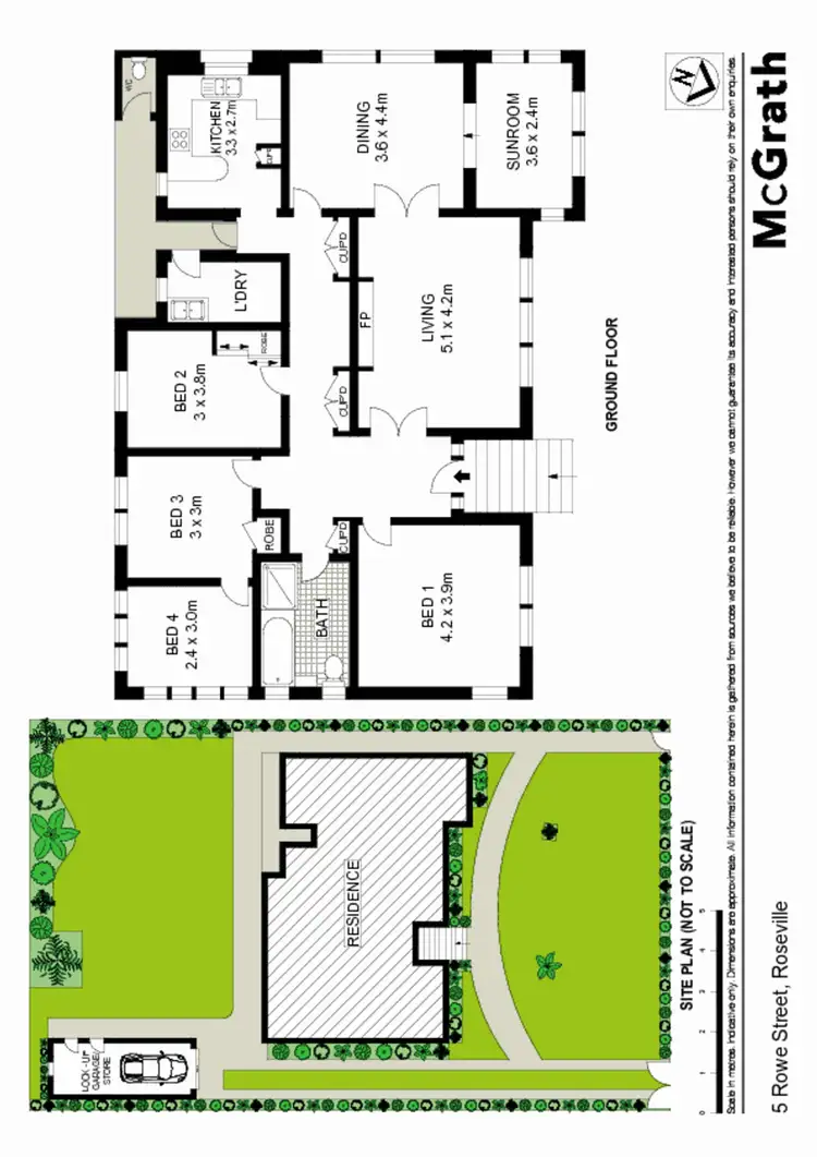 Floorplan of Homely house listing, 5 Rowe Street, Roseville NSW 2069