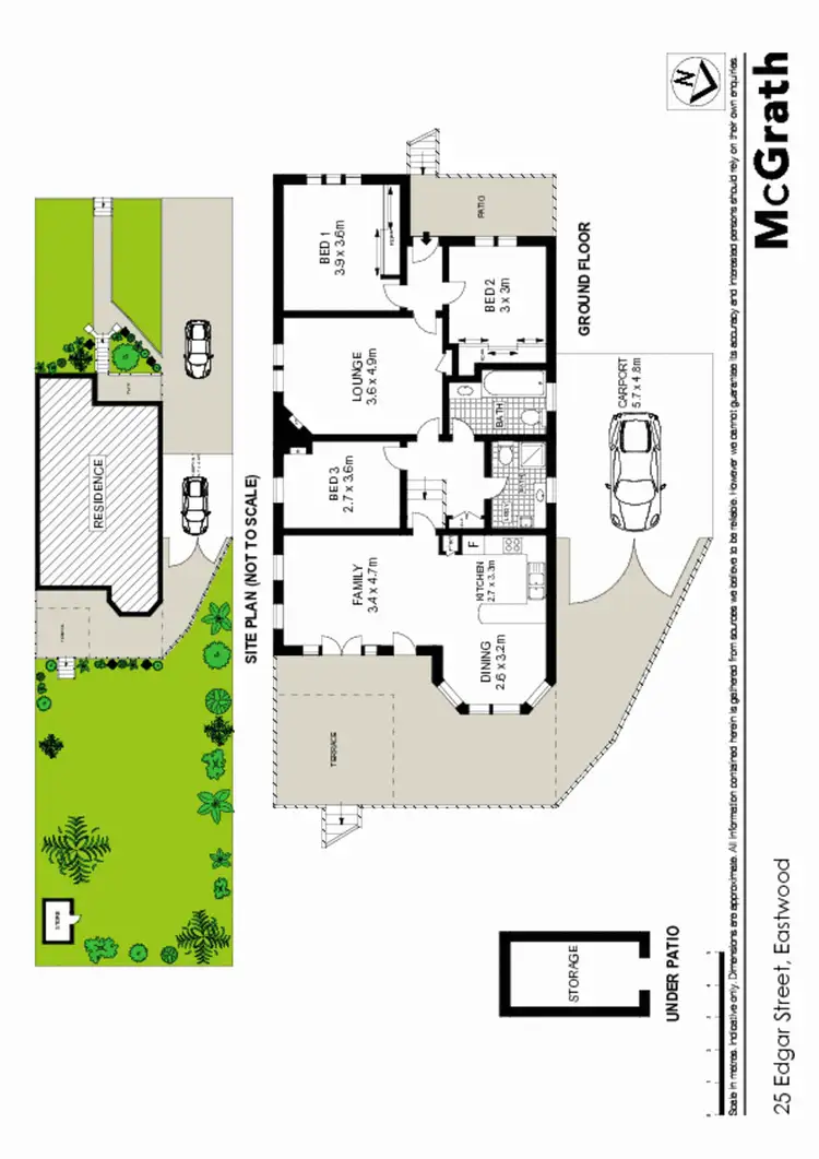 Floorplan of Homely house listing, 25 Edgar Street, Eastwood NSW 2122