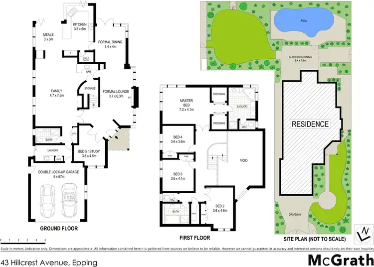 Floorplan of Homely house listing, 43 Hillcrest Avenue, Epping NSW 2121