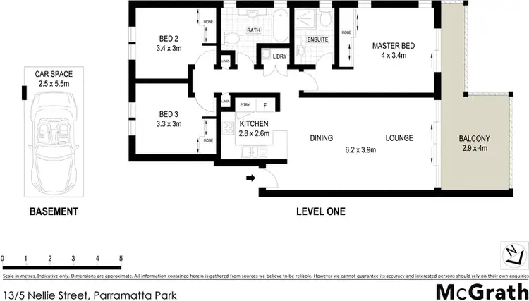 Floorplan of Homely apartment listing, 13/5 Nellie Street, Parramatta Park QLD 4870