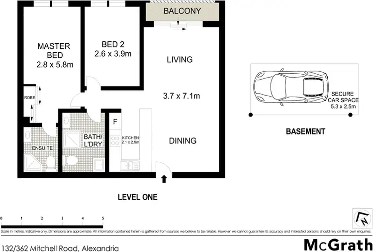 Floorplan of Homely apartment listing, 132/362 Mitchell Road, Alexandria NSW 2015