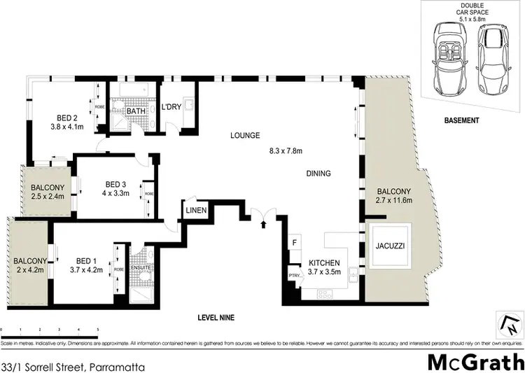 Floorplan of Homely apartment listing, 33/1 Sorrell Street, Parramatta NSW 2150