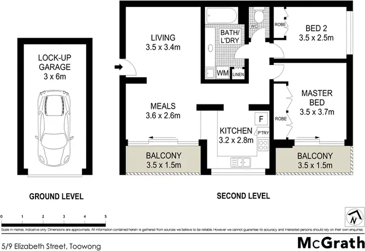 Floorplan of Homely apartment listing, 5/9 Elizabeth Street, Toowong QLD 4066