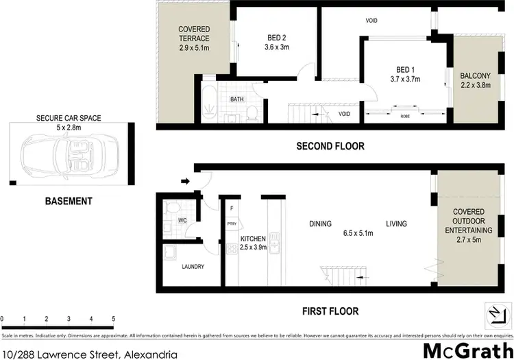 Floorplan of Homely apartment listing, 10/288 Lawrence Street, Alexandria NSW 2015