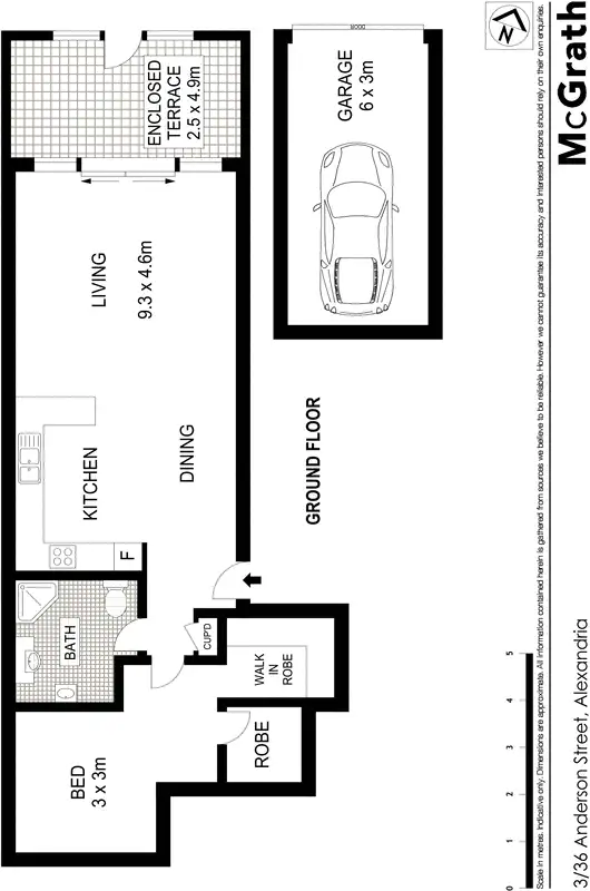 Floorplan of Homely apartment listing, 3/36 Anderson Street, Alexandria NSW 2015