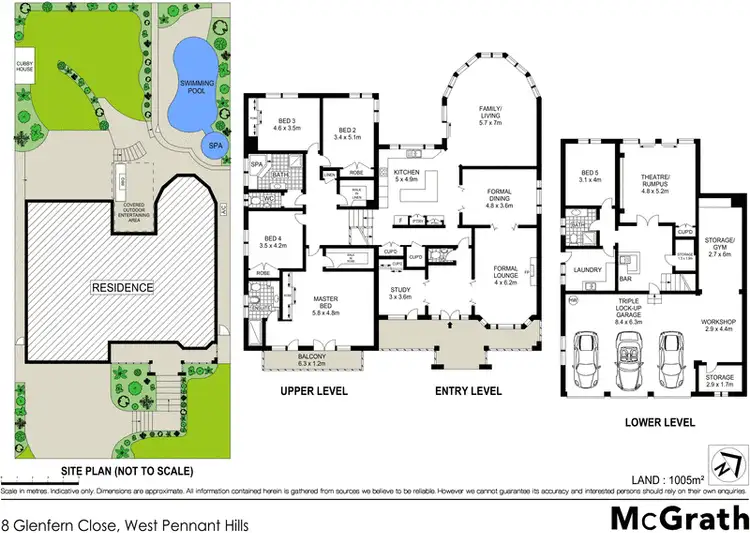 Floorplan of Homely house listing, 8 Glenfern Close, West Pennant Hills NSW 2125