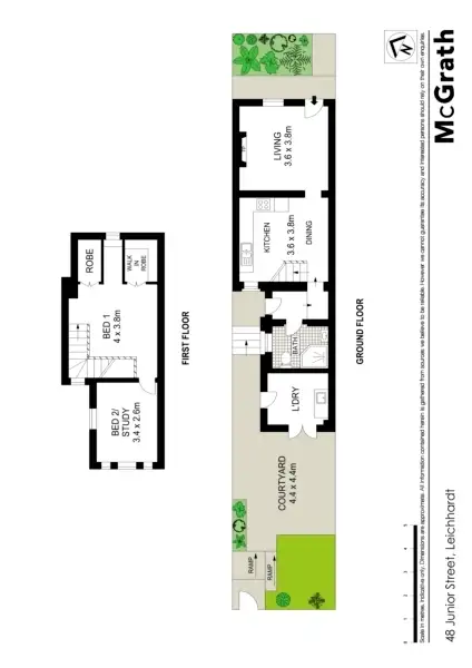 Floorplan of Homely house listing, 48 Junior Street, Leichhardt NSW 2040