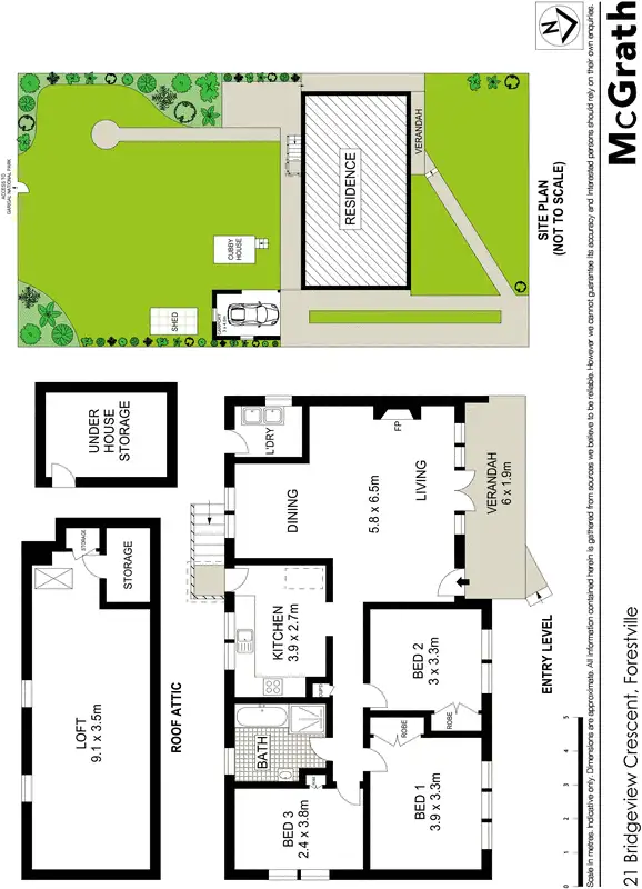 Floorplan of Homely house listing, 21 Bridgeview Crescent, Forestville NSW 2087