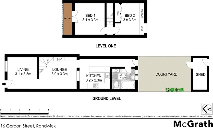 Floorplan of Homely house listing, 16 Gordon Street, Randwick NSW 2031