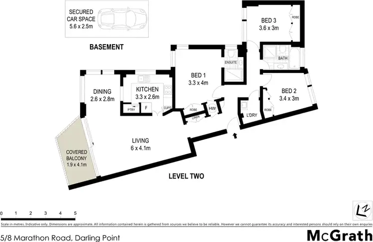 Floorplan of Homely apartment listing, 5/8 Marathon Road, Darling Point NSW 2027