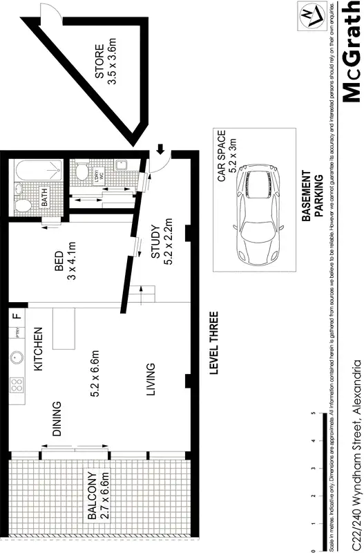 Floorplan of Homely apartment listing, C22/240 Wyndham Street, Alexandria NSW 2015
