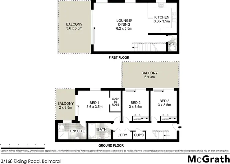 Floorplan of Homely apartment listing, 3/168 Riding Road, Balmoral QLD 4171