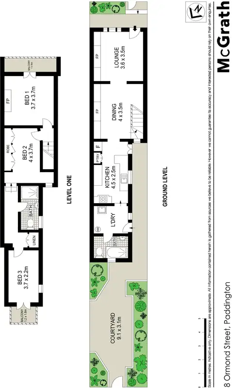 Floorplan of Homely townhouse listing, 8 Ormond Street, Paddington NSW 2021