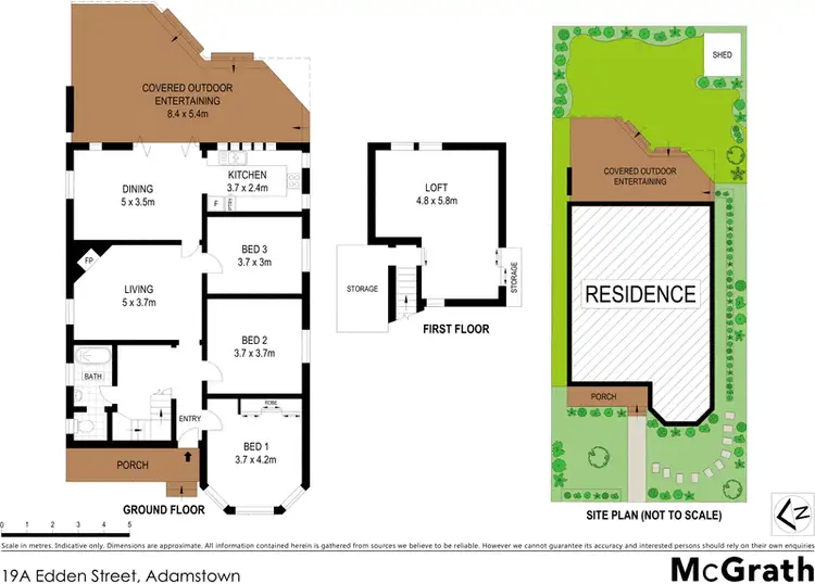Floorplan of Homely house listing, 19a Edden Street, Adamstown NSW 2289