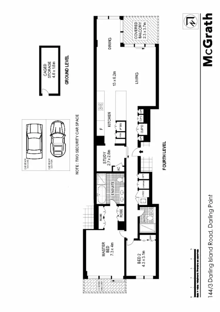 Floorplan of Homely apartment listing, 144/3 Darling Island Road, Pyrmont NSW 2009
