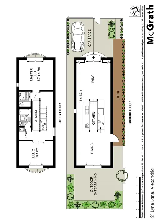 Floorplan of Homely house listing, 21 Lyne Lane, Alexandria NSW 2015