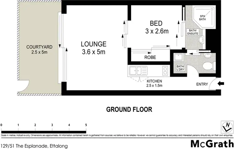 Floorplan of Homely apartment listing, 129/51 The Esplanade, Ettalong Beach NSW 2257