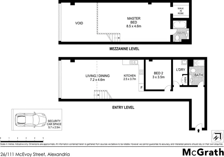 Floorplan of Homely apartment listing, 26/111 McEvoy Street, Alexandria NSW 2015