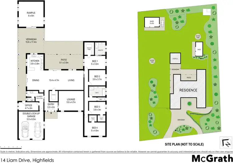 Floorplan of Homely house listing, 14 Liam Drive, Highfields QLD 4352