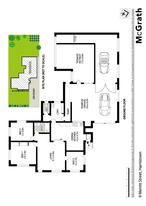 Floorplan of Homely house listing, 9 Merritt Street, Harristown QLD 4350