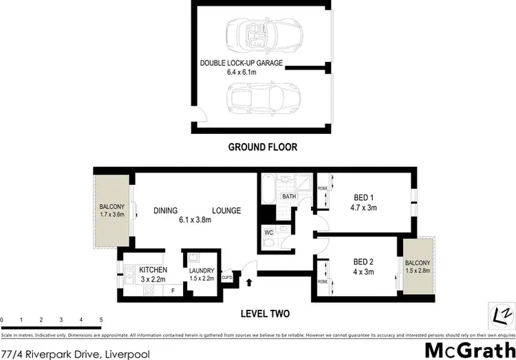 Floorplan of Homely apartment listing, 77/4 Riverpark Drive, Liverpool NSW 2170