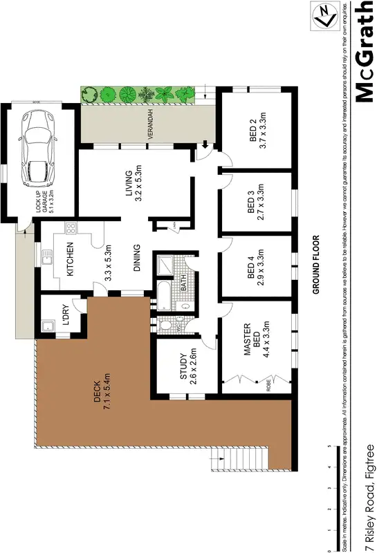 Floorplan of Homely house listing, 7 Risley Road, Figtree NSW 2525