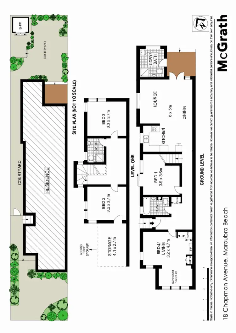 Floorplan of Homely house listing, 18 Chapman Avenue, Maroubra NSW 2035